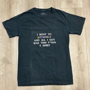 Travis Scott Astroworld I Went To Astroworld Tee T Shirt Black Size Small S B14